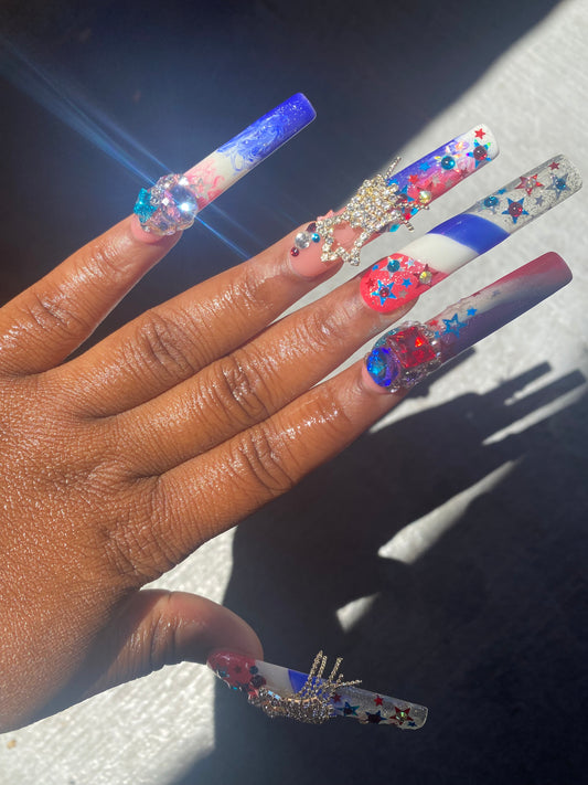 Glow in the Dark 4th of July PRESS ONS