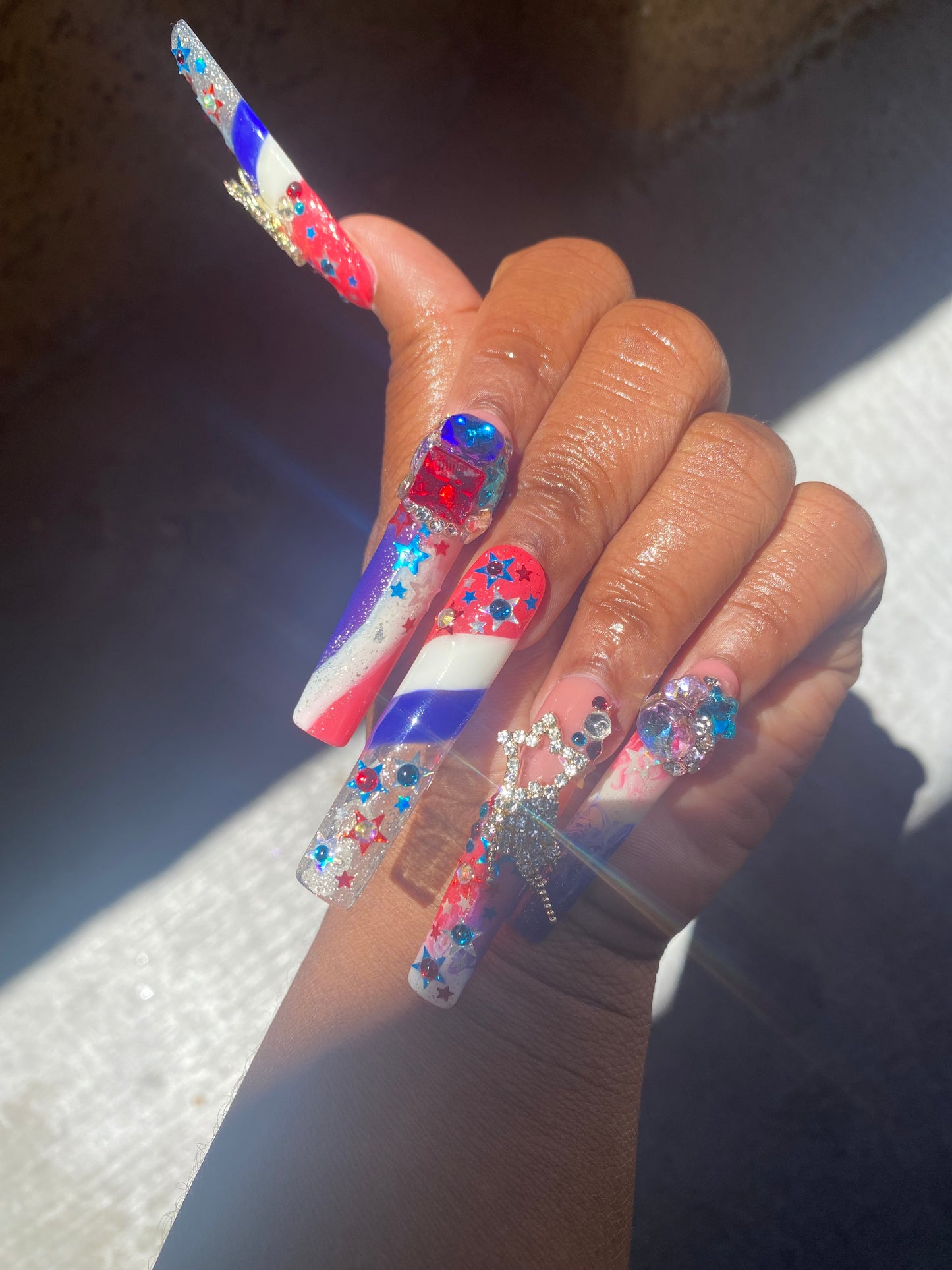 Glow in the Dark 4th of July PRESS ONS